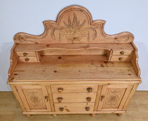 Pine sideboard enfilade, Wales - 1920