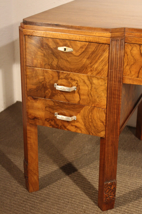 Art Deco desk and armchair