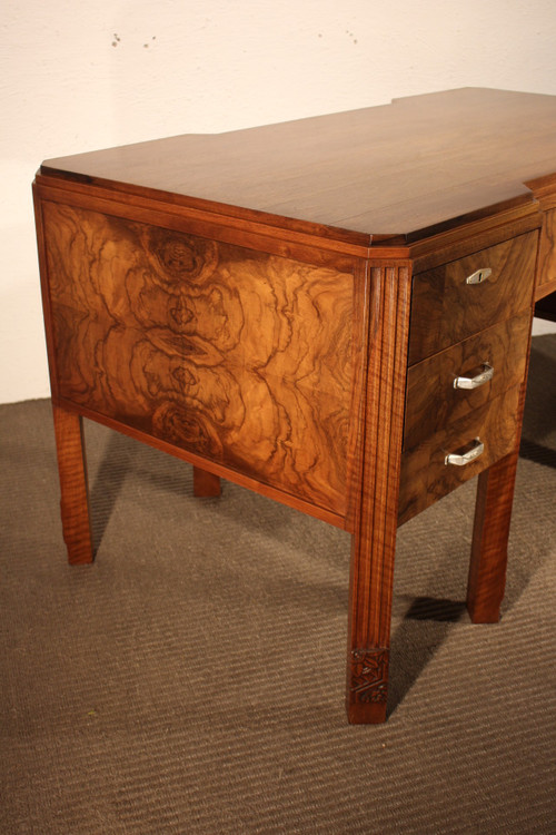 Art Deco desk and armchair