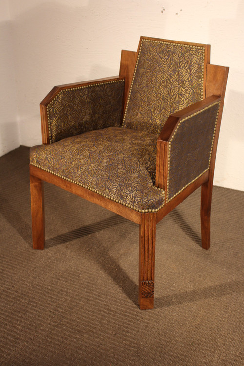 Art Deco desk and armchair