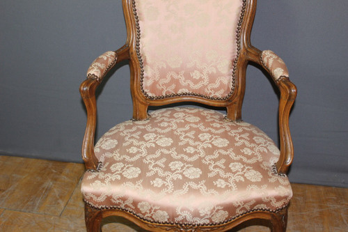 Fauteuil d'époque Louis XV En Bêtre XVIII