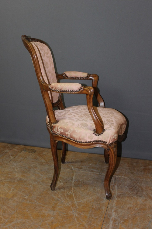 Fauteuil d'époque Louis XV En Bêtre XVIII