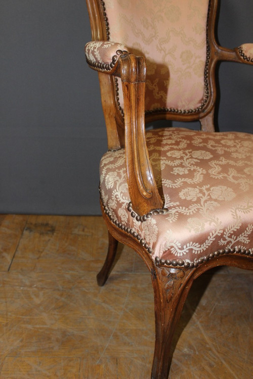 Fauteuil d'époque Louis XV En Bêtre XVIII