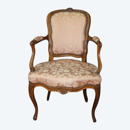 Fauteuil d'époque Louis XV En Bêtre XVIII