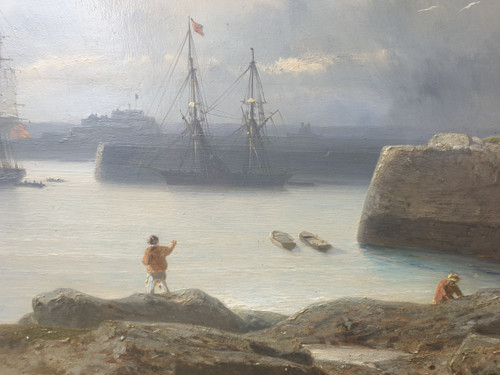 Jules HINTZ - L'entrée du port de Jersey