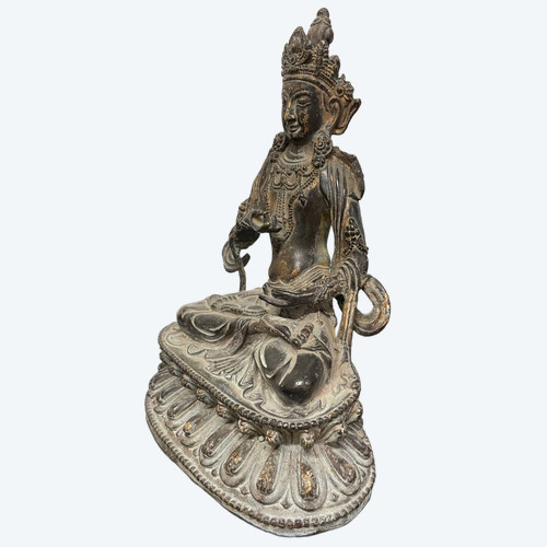 Maitreya Buddha statuette Bronze China 18th century