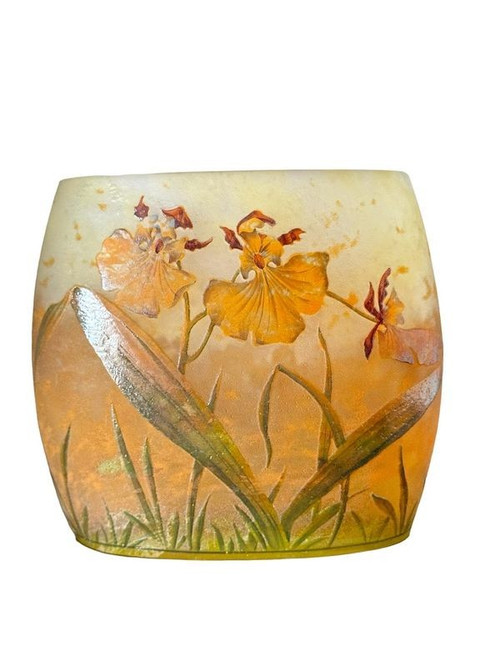 Daum Nancy "Orchid" vase