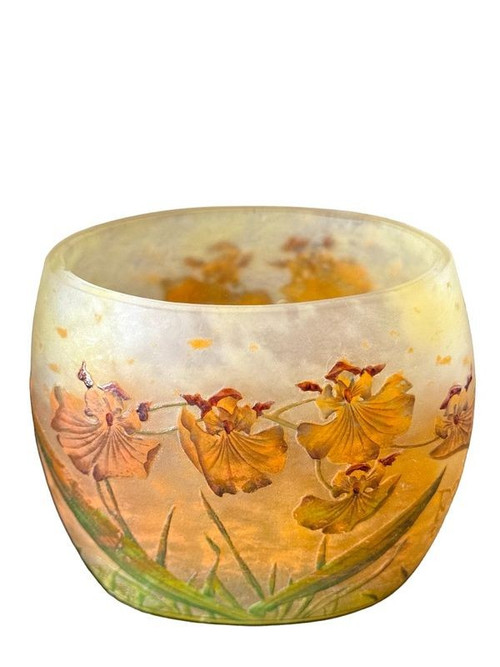 Daum Nancy "Orchid" vase