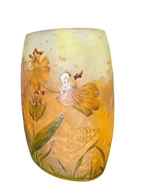 Daum Nancy "Orchid" vase