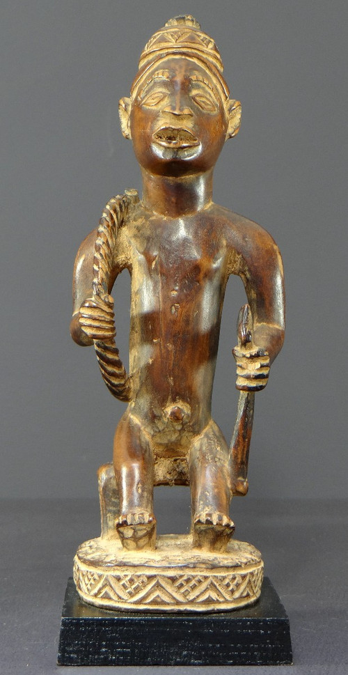 République Démocratique Du Congo, Peuple Bakongo Vers 1950, Statue d'Un Personnage De Haut Rang.