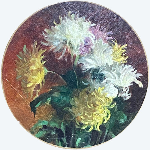 Chrysanthèmes attribués à Delphin Enjolras (1857-1945) 