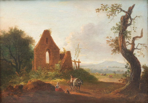 Lazare BRUANDET - Animated landscape near a ruin