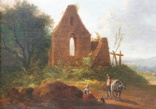 Lazare BRUANDET - Animated landscape near a ruin