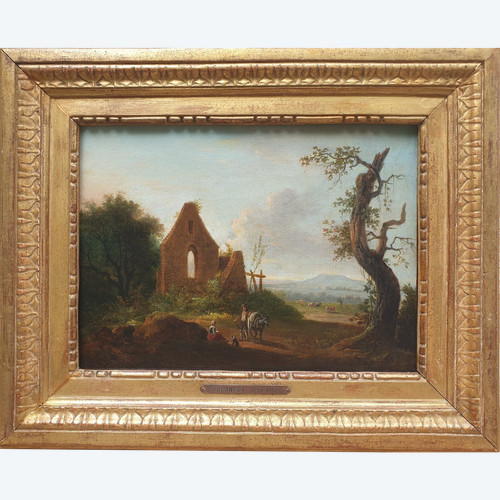 Lazare BRUANDET - Animated landscape near a ruin