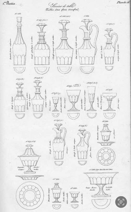 Rare crystal mustard pot, mid-19th century 