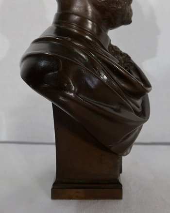 Busto in bronzo "Il conte di Chambord" di J-L Véray - Fine del XIX secolo