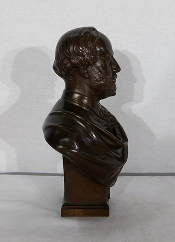 Busto in bronzo "Il conte di Chambord" di J-L Véray - Fine del XIX secolo