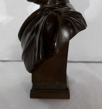 Busto in bronzo "Il conte di Chambord" di J-L Véray - Fine del XIX secolo