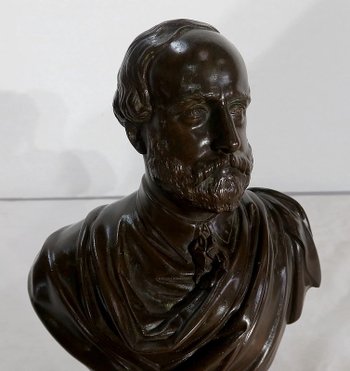 Busto in bronzo "Il conte di Chambord" di J-L Véray - Fine del XIX secolo