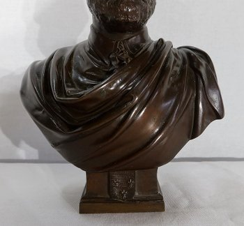 Busto in bronzo "Il conte di Chambord" di J-L Véray - Fine del XIX secolo