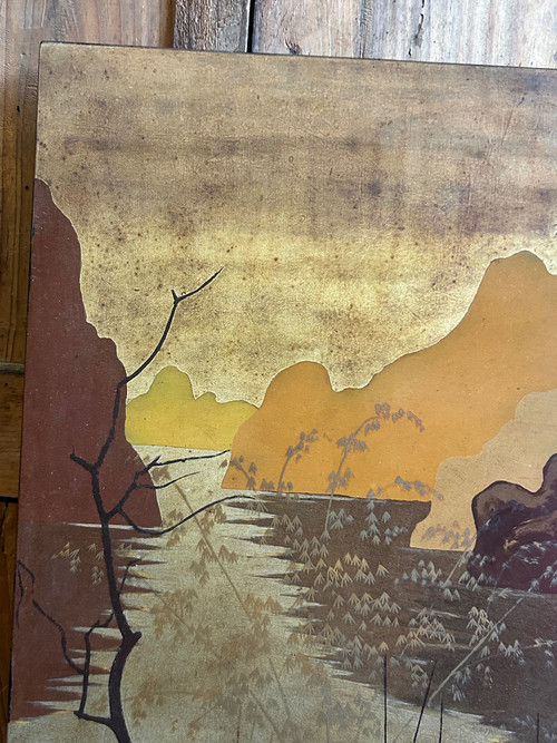 Lacquer Panel From Vietnam Circa 1950 Signed Lam - Vietnamese 