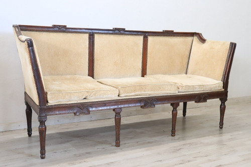 Italienisches antikes Sofa aus der Zeit Louis XVI 