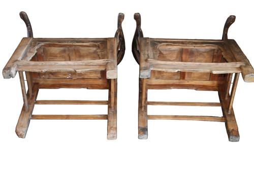 A Pair of Old Chinese Armchairs from the 18th Century 