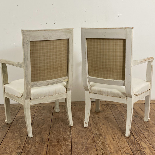 Pair of Consulate period seats