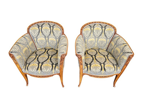 Louis Majorelle Living Room Set “Aubépine”