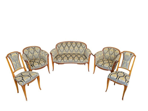 Louis Majorelle Living Room Set “Aubépine”