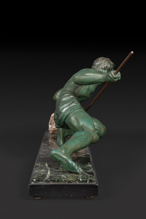 Statue en bronze « L’EFFORT » ou « L’ATHLETE » DE GUSTAVE LOUIS BUCHET (1888-1963) :