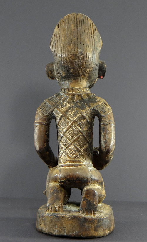 Democratic Republic of Congo, Yombe People, Carved Wooden Sculpture, 20th Century.