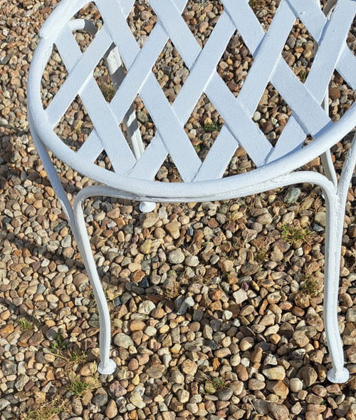 Garden furniture two chairs and a table from the 40s 