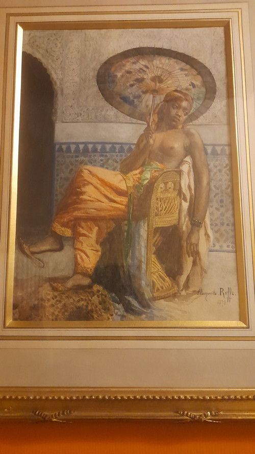 Marguerite Ruffo, das wunderschöne orientalische Aquarell von 1878