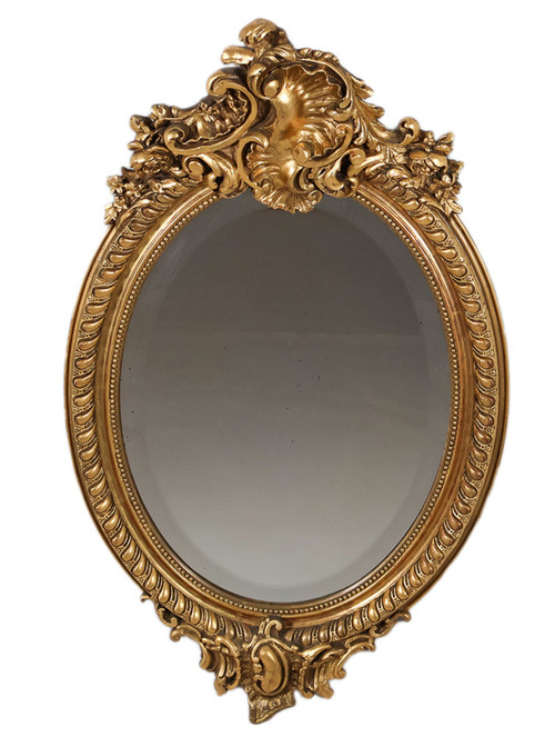 Oval mirror Napoleon III period 