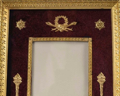 A pair of Louis XVI style photo frames, late 19th century 