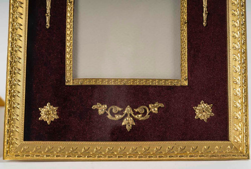 A pair of Louis XVI style photo frames, late 19th century 