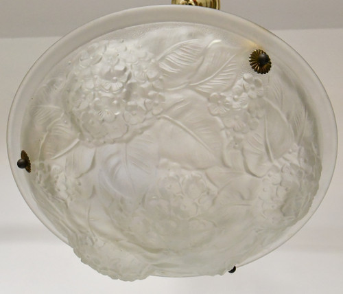 Art Deco style glass paste pendant light