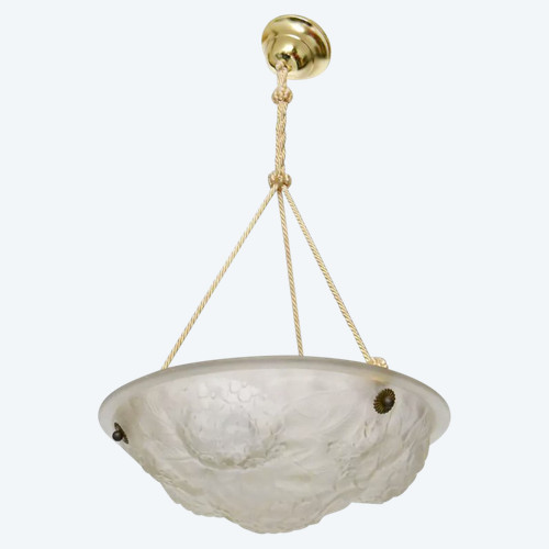 Art Deco style glass paste pendant light