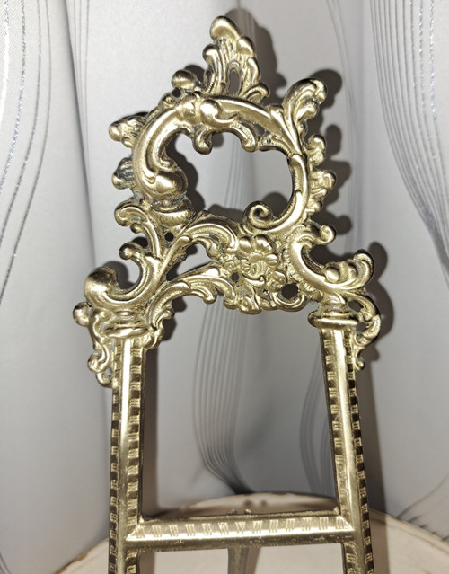 Old Gilt Bronze Frame Support Early 20th Century Louis XV Style 