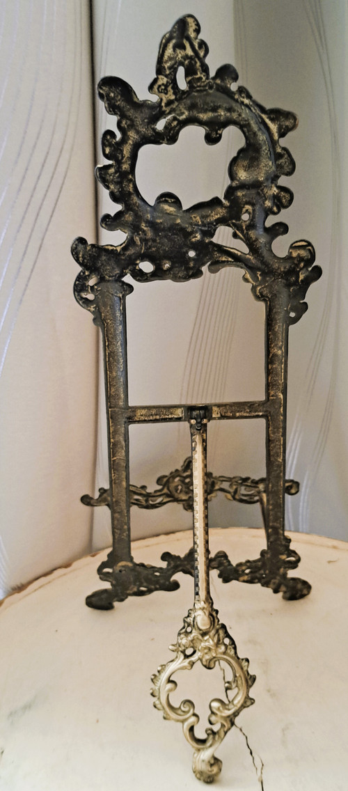 Old Gilt Bronze Frame Support Early 20th Century Louis XV Style 