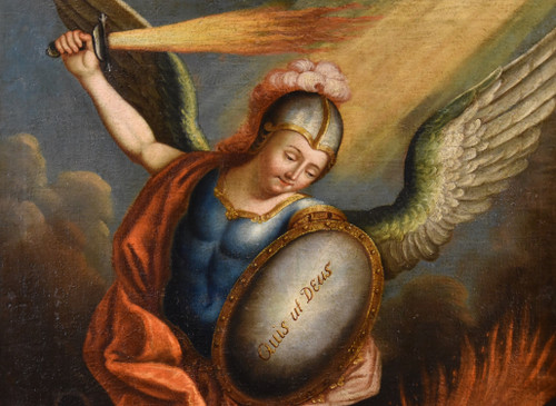  Saint Michael The Archangel, Juan Pedro López (venezuela, 1724 - 1787)