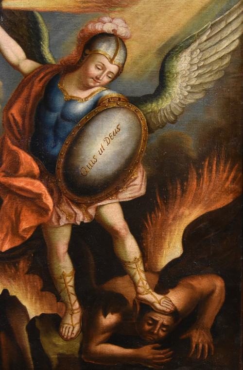  Saint Michael The Archangel, Juan Pedro López (venezuela, 1724 - 1787)