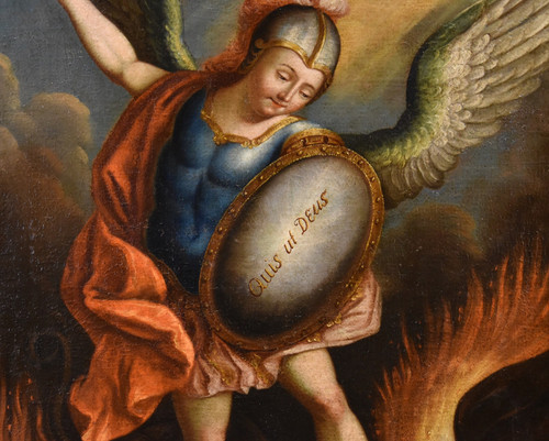  Saint Michael The Archangel, Juan Pedro López (venezuela, 1724 - 1787)