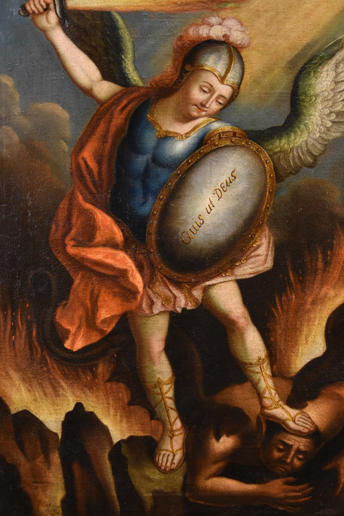  Saint Michael The Archangel, Juan Pedro López (venezuela, 1724 - 1787)