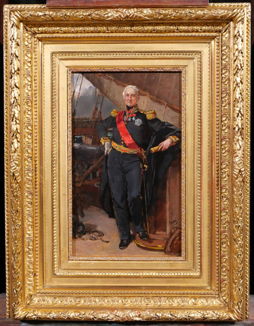 Victor Chavet Porträt Vizeadmiral Jacques Bergeret Schloss Versailles Meer Marine Boot