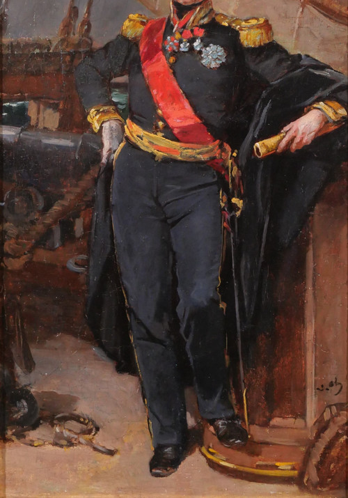 Victor Chavet Porträt Vizeadmiral Jacques Bergeret Schloss Versailles Meer Marine Boot