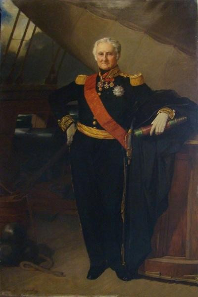 Victor Chavet Porträt Vizeadmiral Jacques Bergeret Schloss Versailles Meer Marine Boot