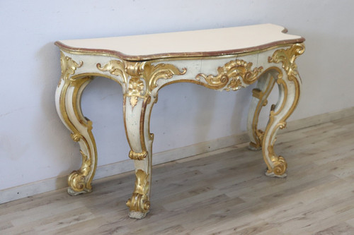 Italian Baroque Style Console Table 