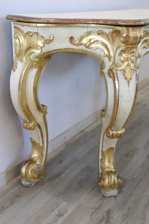 Italian Baroque Style Console Table 